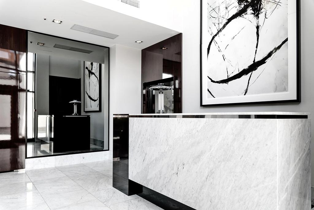 Modern clean living room